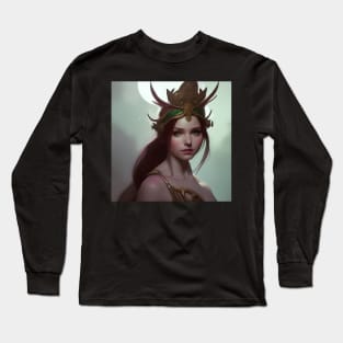 Cute Fantasy Elf Princess artwork Long Sleeve T-Shirt